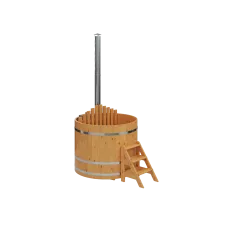 Купель с подогревом из лиственницы D=1.5 с внутренней печкой на дровах