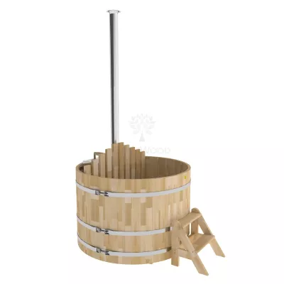 BentWood - Купель с подогревом из кедра D=1.5 с внутренней печкой на дровах. (Фурако) картинка