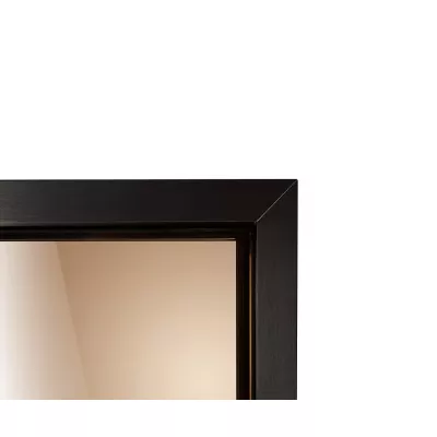 Дверь стеклянная (Diamond Black) — бронза, черный профиль, 9х21 (880х2090)