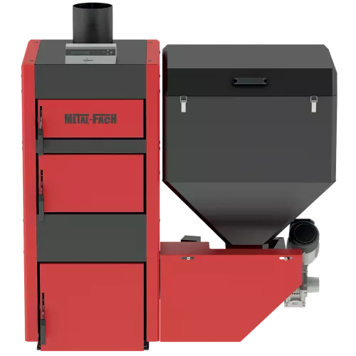 Котел Metal-Fach SMART Auto ECO PLUS 15 кВт с левой подачей (поворотная горелка с самоочисткой)
