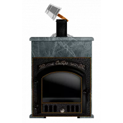 НМК Премиальная банная печь Сибирь-25 (дверка 545х545) в облицовке Оптима талькомагнезит фото
