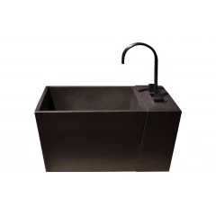 Ванна для ног квадратная с приставкой для смесителя