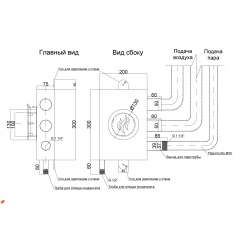 Паровой камин для хамама