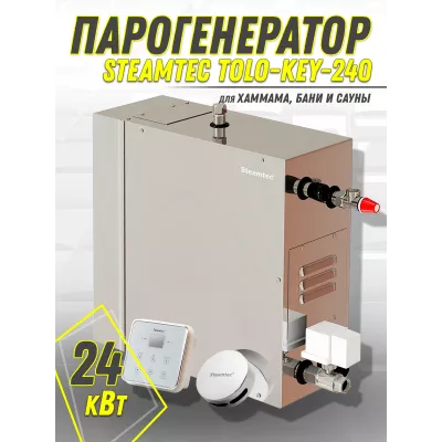 Steamtec TOLO KEY 240 - 24 кВт (ВЛАГОСТОЙКИЙ модуль управления). парогенератор для хамама и турецкой бани