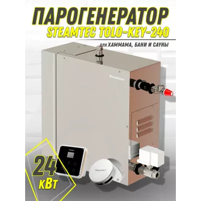 Steamtec TOLO KEY 240 - 24 кВт (ВЛАГОСТОЙКИЙ модуль управления). парогенератор для хамама и турецкой бани