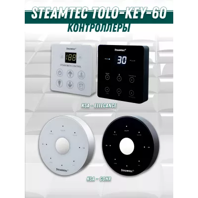 Steamtec TOLO KEY 60 - 6 кВт (ВЛАГОСТОЙКИЙ модуль управления), парогенератор для хамама и турецкой бани