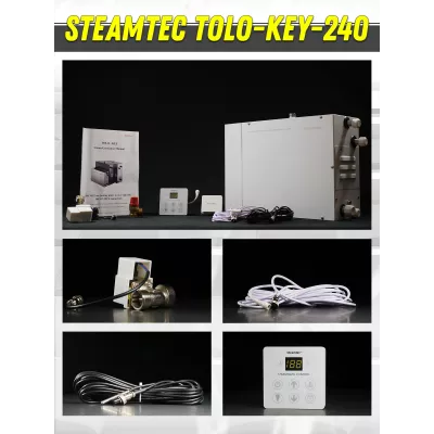 Steamtec TOLO KEY 240 - 24 кВт (ВЛАГОСТОЙКИЙ модуль управления). парогенератор для хамама и турецкой бани