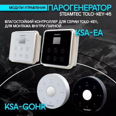 Steamtec TOLO KEY 45 - 4.5 кВт (стандартный модуль управления), парогенератор для хамама и турецкой бани