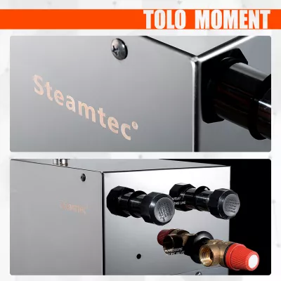 Steamtec TOLO MOMENT 240 - 24 кВт парогенераторы для хамама и турецкой бани / Серия PLATINUM со встроенной музыкой, пультом на 9-ти языках и возможностью монтажа без термодатчиков