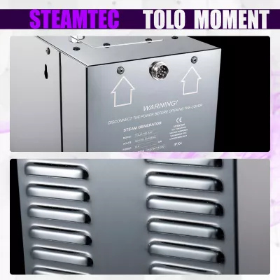 Steamtec TOLO MOMENT 120 - 12 кВт парогенераторы для хамама и турецкой бани / Серия PLATINUM со встроенной музыкой, пультом на 9-ти языках и возможностью монтажа без термодатчиков