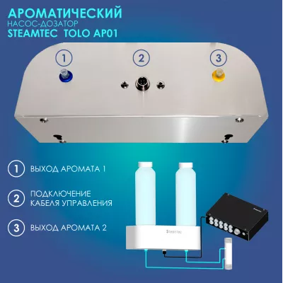 Автоматический насос-дозатор для парогенератора AIO/MOMENT Steamtec TOLO AP 01 aroma pump