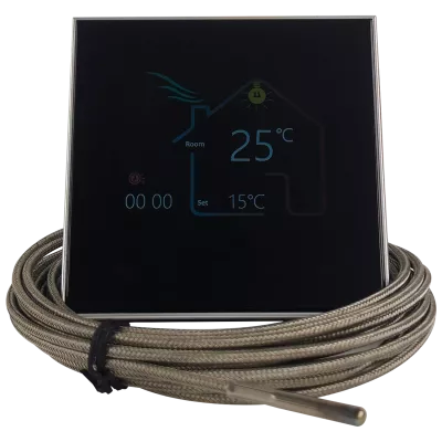 Steam\u0026Water - Smart SAUNA CONTROLLER - Wi-fi контроллер управления электрокаменкой, в черном корпусе, в комплекте с термодатчиком и контактором