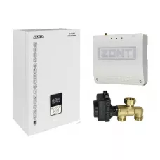 Миникотельная-SET ZOTA MK-X 9 кВт (котел + клапан ГВС ZOTA BPV + ZONT SMART 2.0 + OpenTherm DIN)