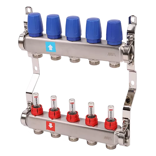 Коллектор с расходомерами, 5 выхода