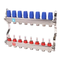Коллектор с расходомерами, 8 выхода