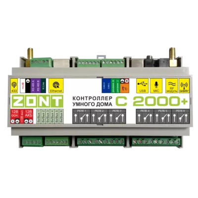 ZONT Контроллер Умного Дома ZONT C2000+ как сделать