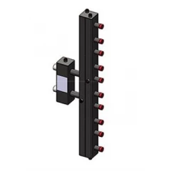 Гидроразделитель Zota с коллектором вертикальный, 5 контуров, до 70 кВт