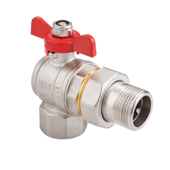 Кран-американка угловой MVI 1/2" вн.-нар. бабочка