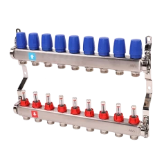 Коллектор с расходомерами, 9 выхода