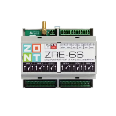 ZONT Радиорелейный блок расширения ZRE-66 для контроллера ZONT H2000+ как сделать