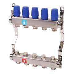Коллектор без расходомеров, 5 выходов