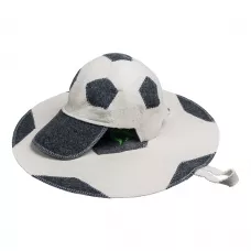 Набор из 2-х предметов (шапка Футбольный мяч, коврик Футбольный мяч), войлок 100% Банные Штучки 41126