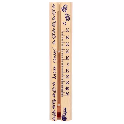 купить Термометр «Держи градус!» 21x4x1,5 см в предбанник Банные Штучки 18057