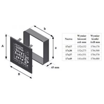 17x30 ABC графитовая