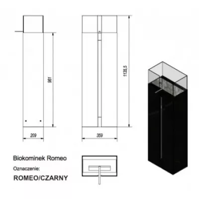 фото Биокамин Kratki ROMEO, TUV