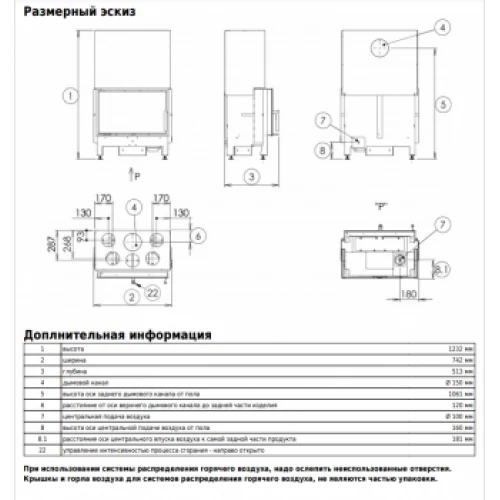 Каминная топка Pegas