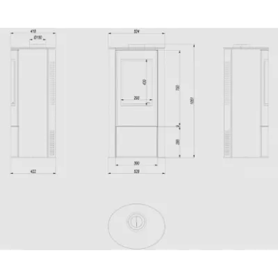 Газовая печь Kratki Pro KOZA/AB/S/G/G31/37MBAR (баллонный газ)