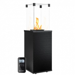 PATIO/G31/37MBAR/CZ/P - стекло, черное тиснение, с пультом ДУ
