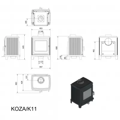 Печь KOZA K11