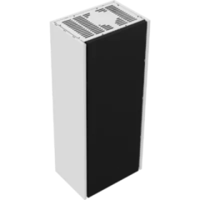 Kratki Каминокомплект SIMPLE Box черный/белый с топкой BS, левый угол фото
