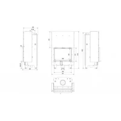 Топка с водяным контуром MBZ/PW/13/G/W (гильотина)