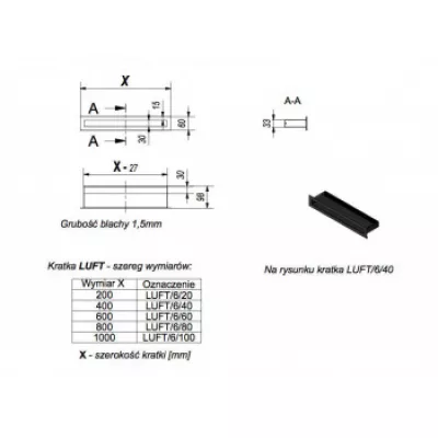 Люфт стальная 6х20