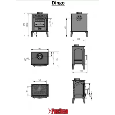 FireBird Печь-камин Dingo 5 кВт фото