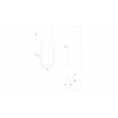 PATIO MINI/M/G31/37MBAR/CZ - черное стекло, с ручным управлением
