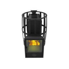 Печь-Камин Воевода 20 Д-1 сетчатый кожух Закрытая каменка