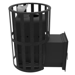 Печь-Камин Воевода 15 Д-2 сетчатый кожух Закрытая каменка