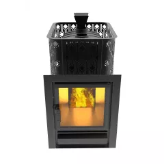 Чугунная печь Verona 18 Закрытая каменка из нержавеющей стали
