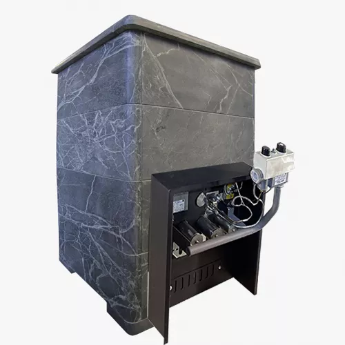 Печь "Викинг 15" ГАЗ в КАМЕННОЙ ОБЛИЦОВКЕ