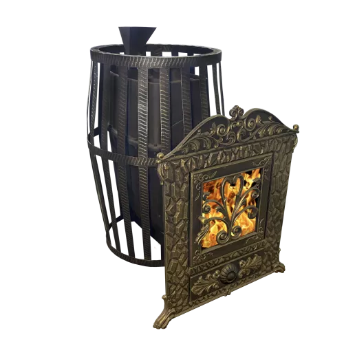 Чугунная печь Verona 50 Закрытая каменка из нержавеющей стали