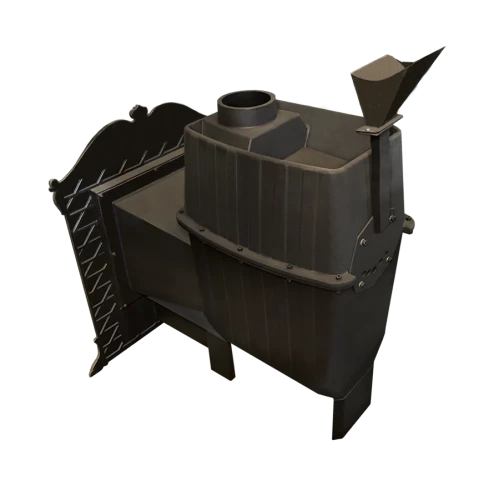 Чугунная печь Verona 50 Закрытая каменка из нержавеющей стали