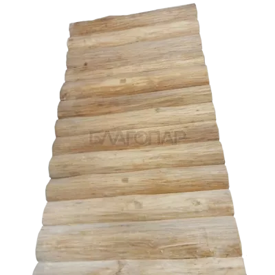 Горбыль для отделки Горбыль липовый с лыком (Липовый блок хаус) (190) длина 2,4 м