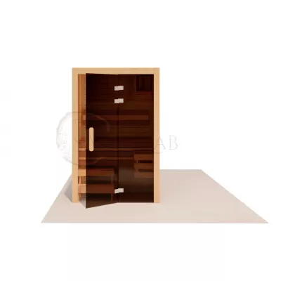 Модульная сауна для квартиры и дома VITA из массива сибирского кедра (1,36х1,36) фото