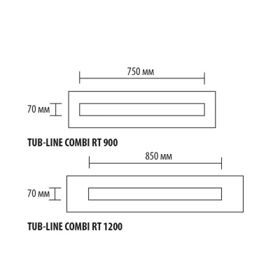 фото Панель со скосом TUB-LINE COMBI GK R1 1200/900