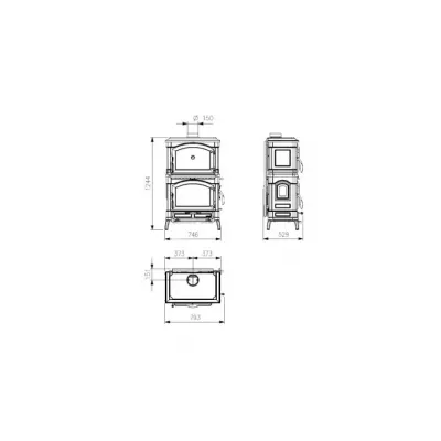 фото La Nordica Isotta forno EVO (черный антрацит)