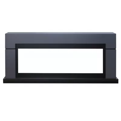 Каминокомплект Lindos Graphite Grey (линейный) с очагом Vision 60 LED