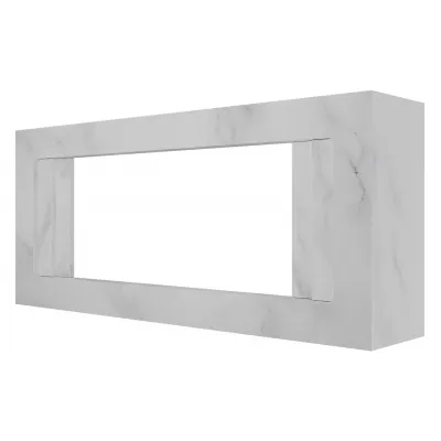 Каминокомплект Line 42 SFT White Marble (Разборный) - Белый мрамор с очагом Vision 42 LOG LED